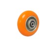 6"x2" Orange Polyurethane Caster Wheel, Supports 1,200 lbs. Each