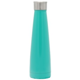 MAISON ARTS 15 OZ Stainless Steel Water Bottle, Vacuum Insulated Leak-Proof Double Walled Travel Mug, Modern Leakproof Sports Flask for Hot/Cold Beverages, Lake Blue