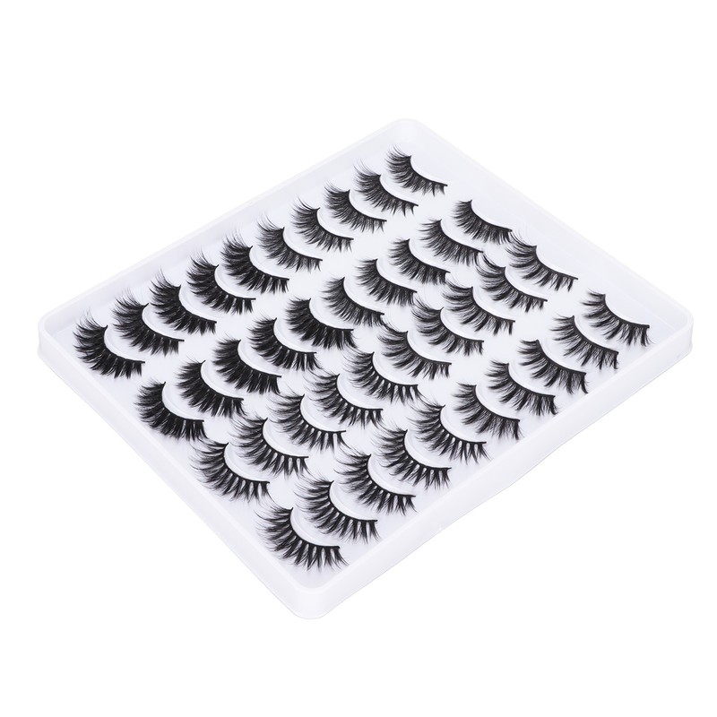 20 Pairs 6D False Eyelashes 4 Styles Long Thick Semi
