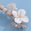 Bridal Hair Accessories Wedding Hair Clip Handmade White Flowers Pearls