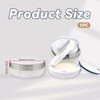 YMCLUB 15g 0.5oz empty cushion foundation compact, luxurious white silver
