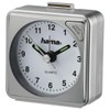 Hama Travel Clock, Silver, 5.6 x 3 x 5.6 cm