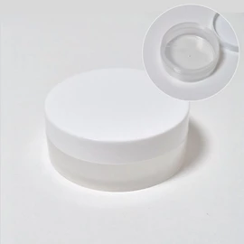 Large Toner Pad Case Empty Container for DIY Repackaging Portable All White 4ea