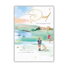 Words 'n' Wishes Father's Day Card for Dad, Sentimental Card for Father's Day, 23.5 x 16.5 cm,