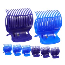 Ipetboom 8pcs Heated Roller Clips for Hair Styling Durable Hair Section Clamps Secure Hot Rollers for Beautiful Loose Curls Easy to Use Hairdressing Tool