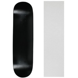 Moose Skateboard Deck Blank Dipped Black 8.0" Clear Grip