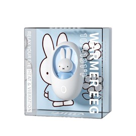 Miffy Hand Warmer Egg for Hand and Eye (Blue-White)