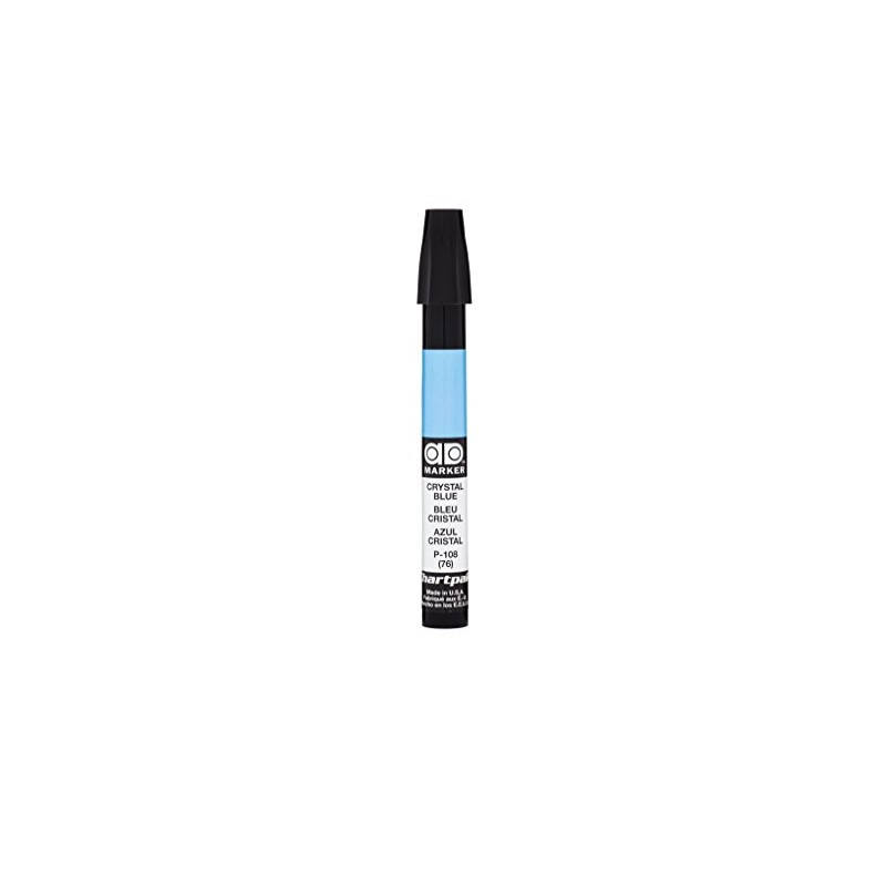 The Original Chartpak AD Marker, Tri-Nib, Crystal Blue, 1 Each