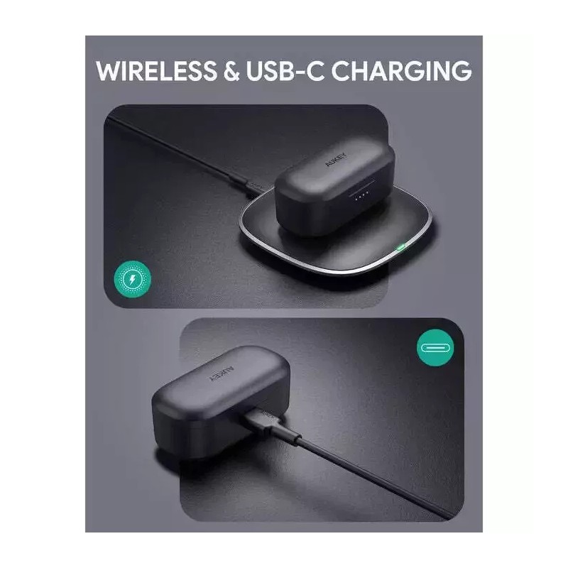 AUKEY True Wireless Earbuds, Bluetooth 5 with Immersive Sound Noise