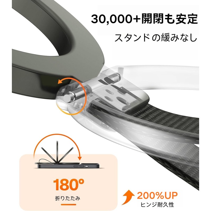 TORRAS Smartphone Ring, MagSafe Ring, 2026 Improved Durability Nylon Band,