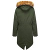 WenVen Women's Winter Warm Military Hooded Sherpa Parka Jacket Army