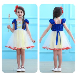 CREDIBLE WK0099 Children’s Princess Dress Costume, 3-Piece Set (Princess Dress, Ribbon Hair Band, CREDIBLE Original Merchandise), Yellow, For Height 2 Feet 11.4 Inches (90 cm)