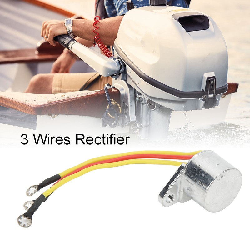 3 Wires Rectifier 580765 Aluminium Voltage Regulator Rectifier Replacement for
