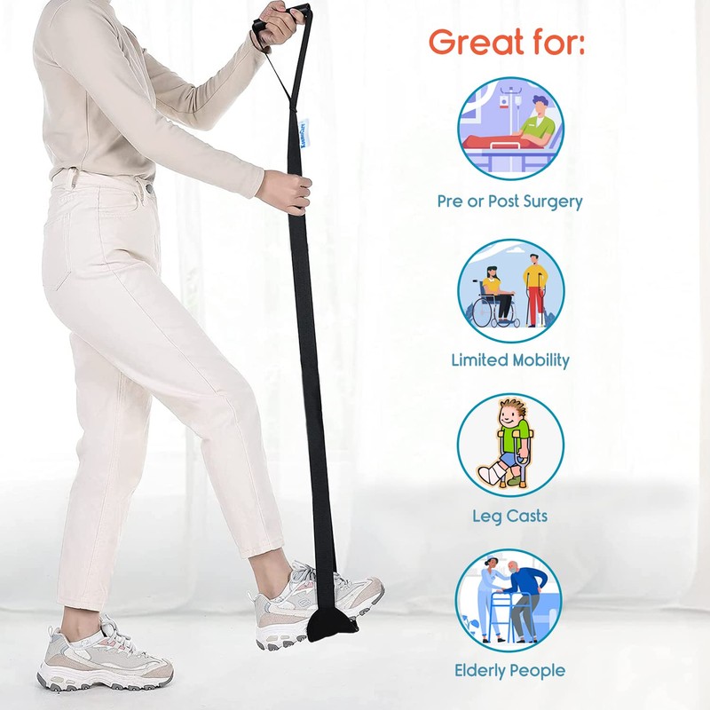 KosmoCare Multi level Loop Leg Lifter with Padded Handgrips &