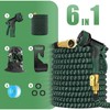 100ft Expandable Garden Hose with 10 Function Spray Nozzle, Water
