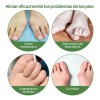 Separador Dedo Pie Forro Gel Doble Bucle Corrector Juanete Marrón