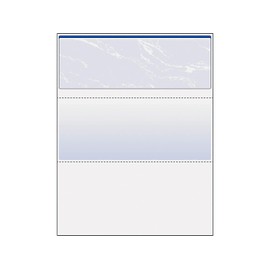 Docugard 04501 Standard Security Check, Blue Marble Top, 11 Features, 8 1/2 X 11, 500/Rm