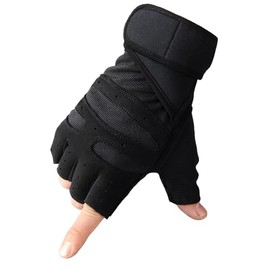 Weight Lifting Gloves Full Palm Protection for Men Wome Gym Workout Gloves with Wrist Wrap Support for Weightlifting, Cycling, Hanging, Pull ups (Black, X-Large)