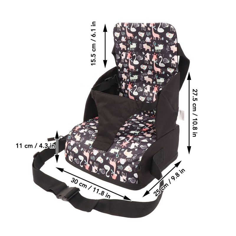 Children Chair Booster Chair Cartoon Portable Folding Toddler Booster Chair