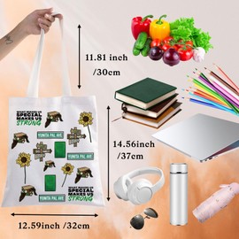 BWWKTOP Monster Musical Tote Bag Monster And Donkey Fans Gifts Monster Movie Inspired Shoulder Bag Shopping Bag For Broadway Fans, Make Us Special,