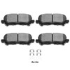 SCITOO SCITOO D1585 Rear Semi-Metal Brake Pads Sets Fit For
