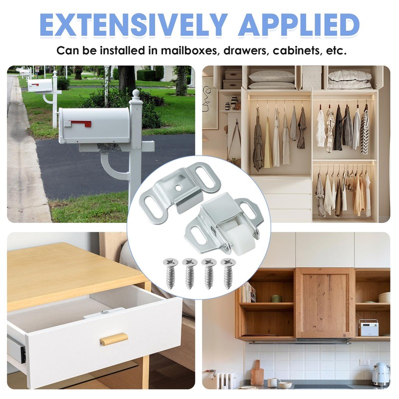 Mailbox Replacement Roller Catch Latch, Durable Roller Catch Latch with