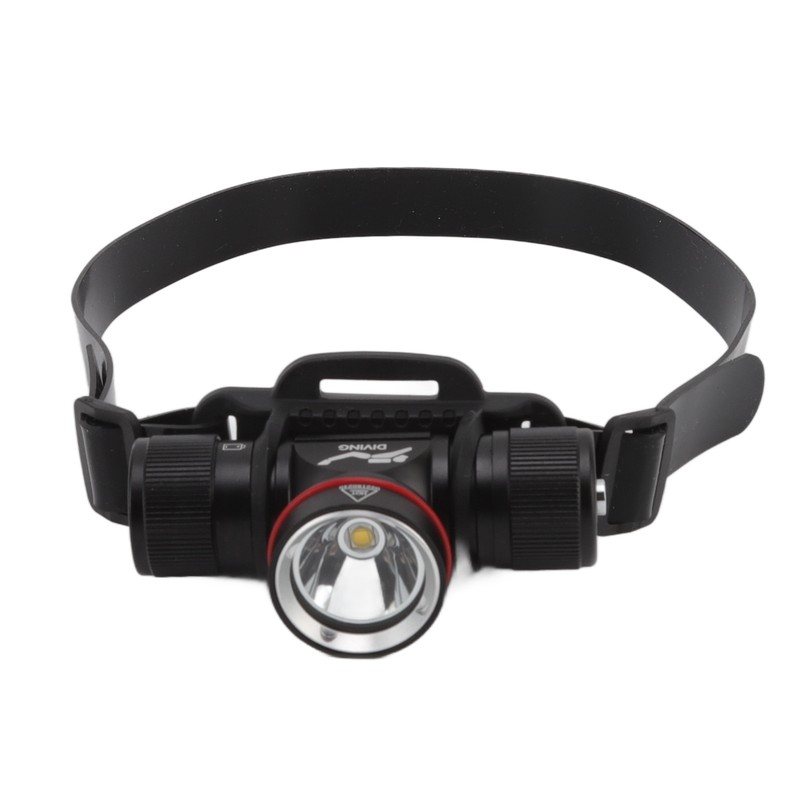 Diving Headlamp 1500LM Yellow Light LED Diving Head Lamp IPX8