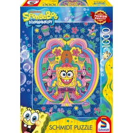 Schmidt Spiele 58588 Tribute to Spongebob 1000-Piece Jigsaw Puzzle, Multi-Colour