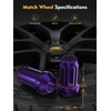 MIKKUPPA M12x1.5 Lug Nuts Purple - Replacement for 1994-2013 Chevy