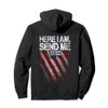 Here I Am Send Me American Flag Cross Isaiah 6:8