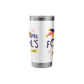 Happy April Fool's Day Shirt April Fools Day 2025 Joke Funny Stainless Steel Insulated Tumbler