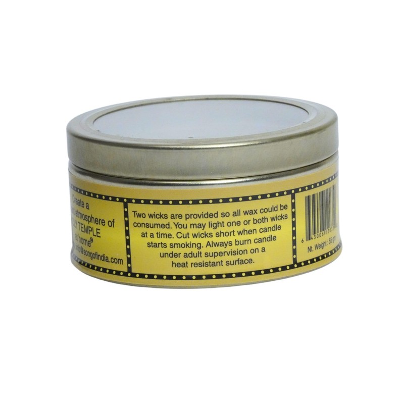 India Temple Single Scented Two-Wick Candle (Each Candle is 55