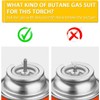 TBTEEK Butane Torch with Fuel Gauge T907, One-hand Operation Kitchen