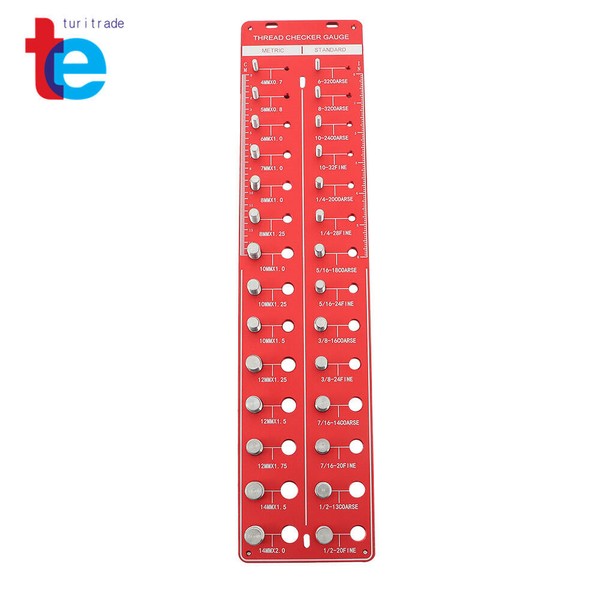 turitrade 28 Holes Inch & Metric Screw Nut And Bolt