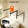 Gecauoea Wall Mounted Drying Rack, Pre-Install Adjustable Width 13-23 Inch,