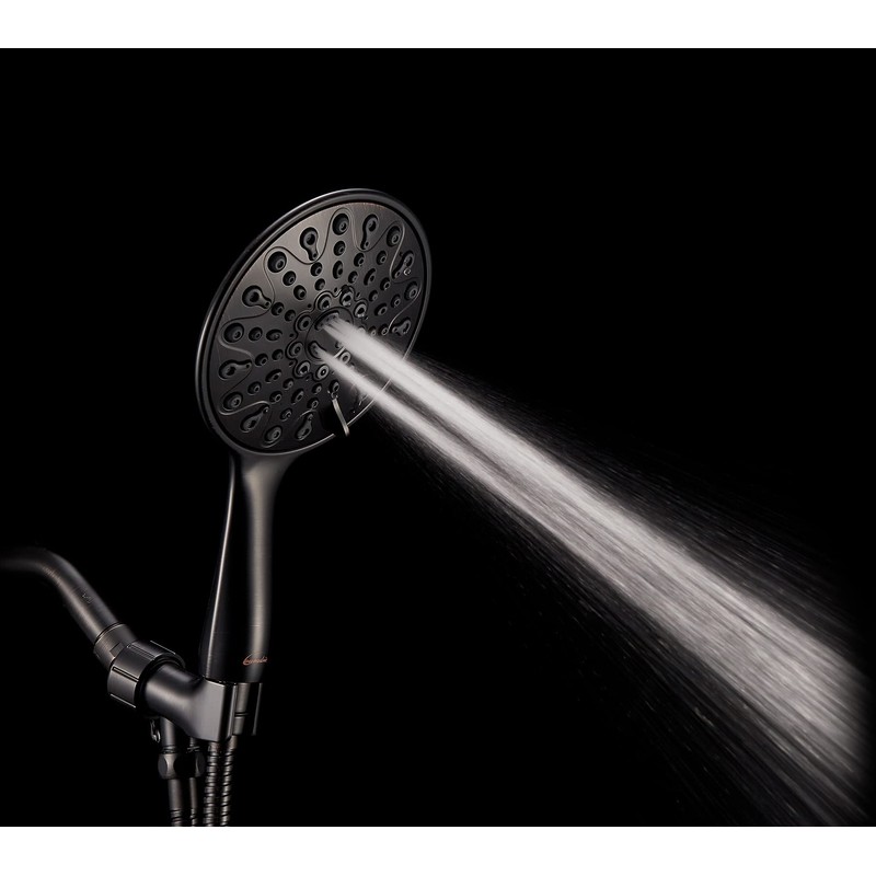 Couradric Handheld Shower Head, 6" Oil-Rubbed Bronze Face 6 Spray