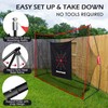 Golf Net, 10x7ft Heavy Duty Golf Practice Nets with Mat,