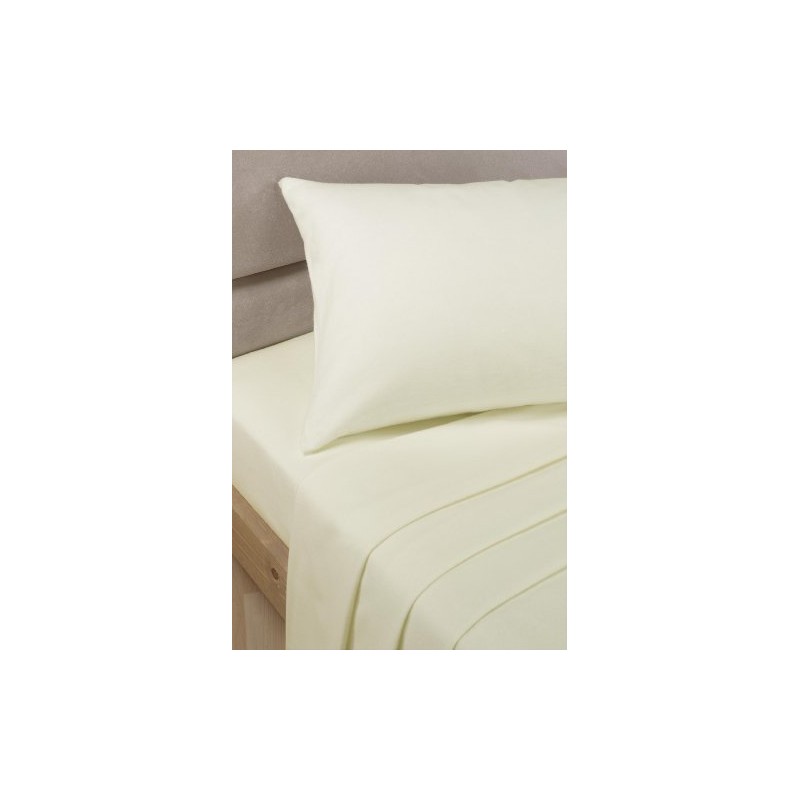 Chic at Home Luxury Percale Extra Deep Fitted Cream, Beige,