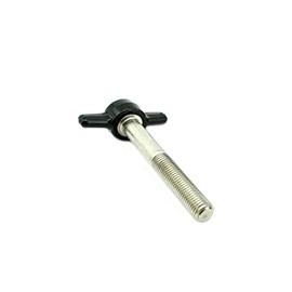 Thumb Screws with Wing Knob - 3/8" x 2 1/2" Black Thumbscrews Thumb Screw with Tee/Wing Butterfly T-Handle Thumb Screw (4)