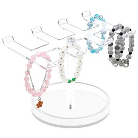 Bracelet Holder Display, Stylish Look Acrylic Bracelet Organizer Stand for Women