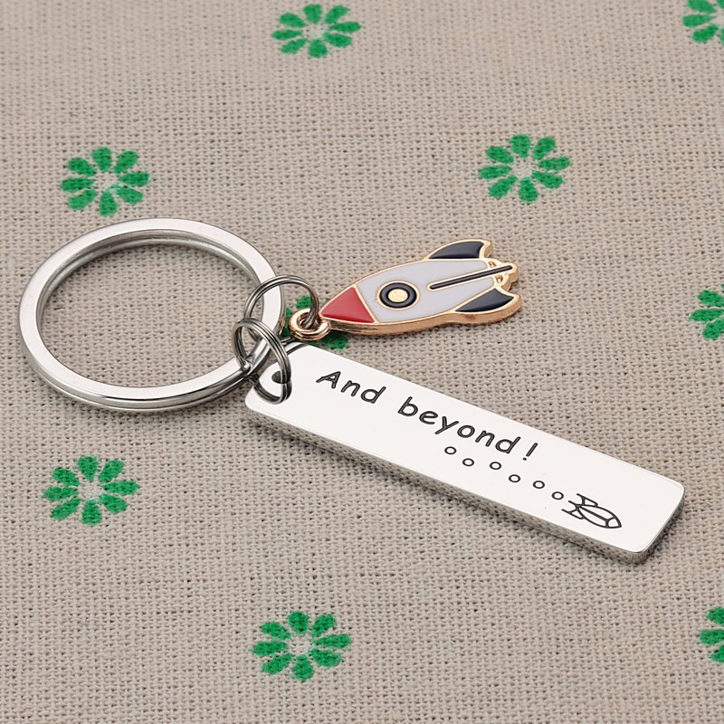 AHAETH Couples Keychain Gifts for Boyfriend and Girlfriend Rocket Planet