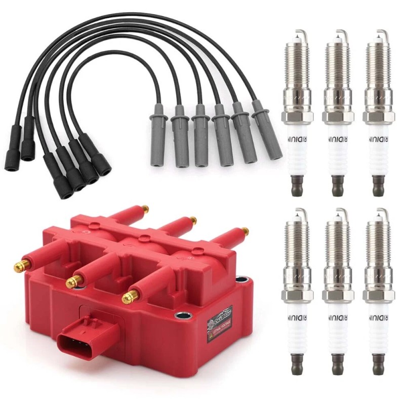 Precision Auto Labs Ignition Coil & Iridium Spark Plugs &
