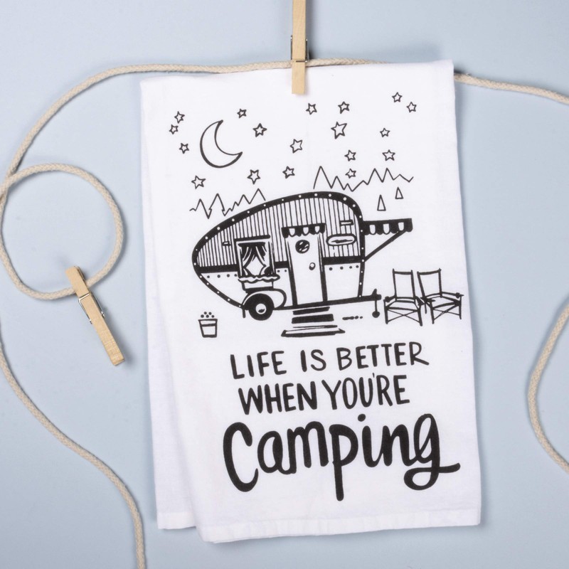 Primitives by Kathy 35521 LOL Made You Smile Tea Towel,