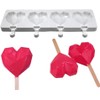 1 Pack Cute Diamond Heart Shape Popsicle Molds Silicone Ice