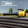 SHOP·AIR 20V Cordless Leaf Blower, 450CFM/110MPH Brushless Blower with Variable