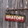 Bratort Metal Sign L 10.5 x 28 cm for the