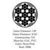 Lexco Cable 187316NPCC 250' Spool of 3/16" Neon Pink PVC