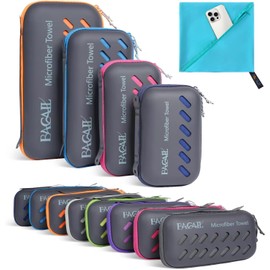 BAGAIL Microfibre Travel Towel, Perfect Camping Towel, Swimming Towel and Beach Towel, Quick Dry - Super Absorbent - Ultra Compact, Great for Sports, Gym, Yoga and Backpacking