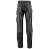 Milwaukee Leather Men's 1.2mm Premium Leather Overpant Fully (Black, Size