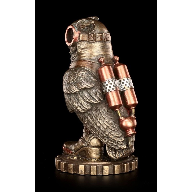 Steampunk Figurine Retro Owl Veronese